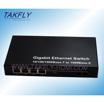 Gigabit Ethernet Switch 10/100 / 1000base-T zu 1000base-X Optical Converter